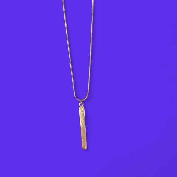 Black and silvertone beaded bar necklace #glamour - Picture 2 of 3